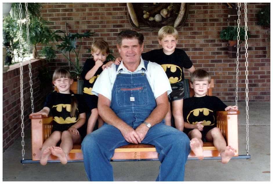 Jesse Raymond Doby and some of his grandchildren.